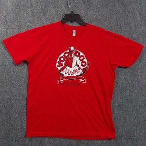 Voodoo Doughnut Shirt Mens XL Red Portland Oregon Graphic Tee American Apparel